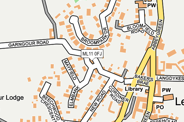 ML11 0FJ map - OS OpenMap – Local (Ordnance Survey)