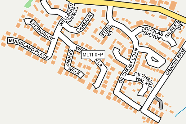 ML11 0FP map - OS OpenMap – Local (Ordnance Survey)
