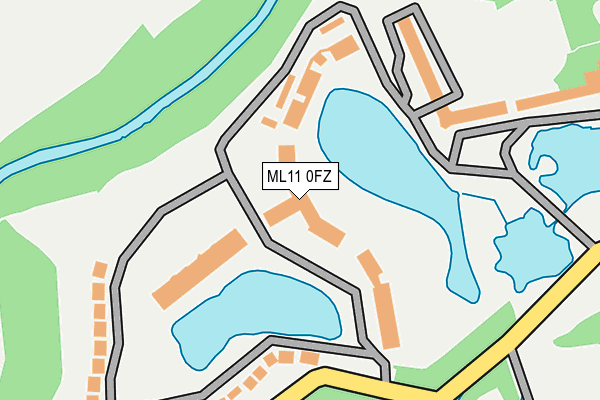 ML11 0FZ map - OS OpenMap – Local (Ordnance Survey)