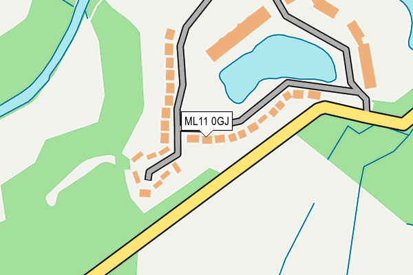 ML11 0GJ map - OS OpenMap – Local (Ordnance Survey)