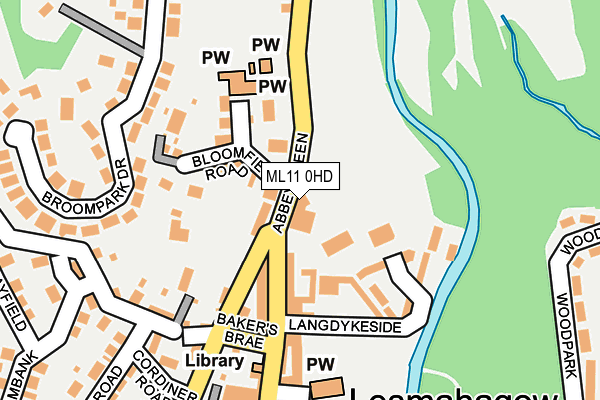 ML11 0HD map - OS OpenMap – Local (Ordnance Survey)