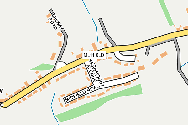 ML11 0LD map - OS OpenMap – Local (Ordnance Survey)