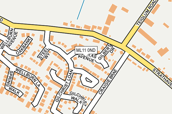 ML11 0ND map - OS OpenMap – Local (Ordnance Survey)