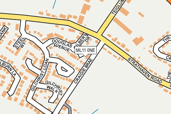 ML11 0NE map - OS OpenMap – Local (Ordnance Survey)
