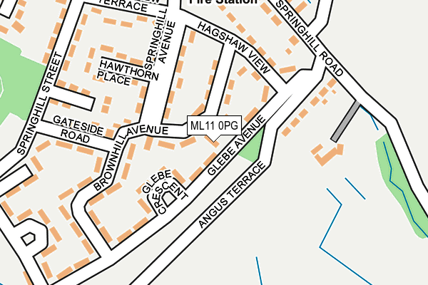 ML11 0PG map - OS OpenMap – Local (Ordnance Survey)