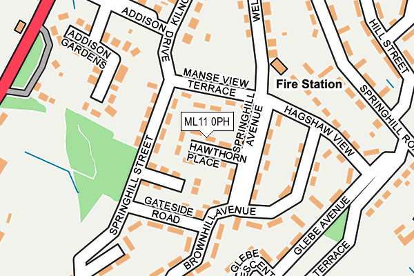 ML11 0PH map - OS OpenMap – Local (Ordnance Survey)