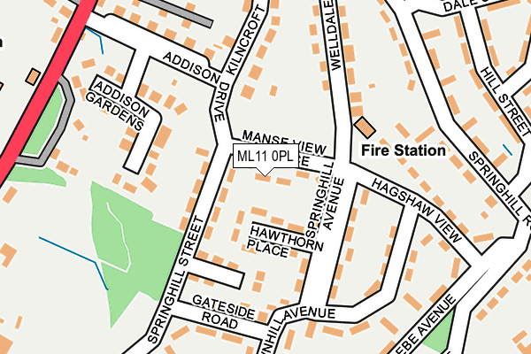 ML11 0PL map - OS OpenMap – Local (Ordnance Survey)