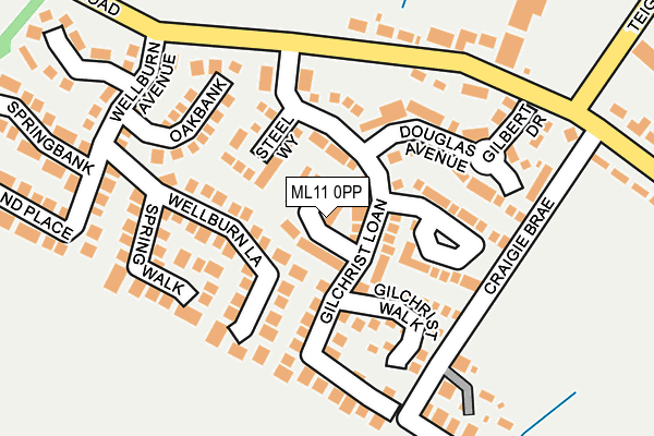 ML11 0PP map - OS OpenMap – Local (Ordnance Survey)