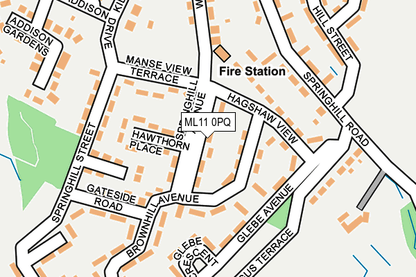 ML11 0PQ map - OS OpenMap – Local (Ordnance Survey)
