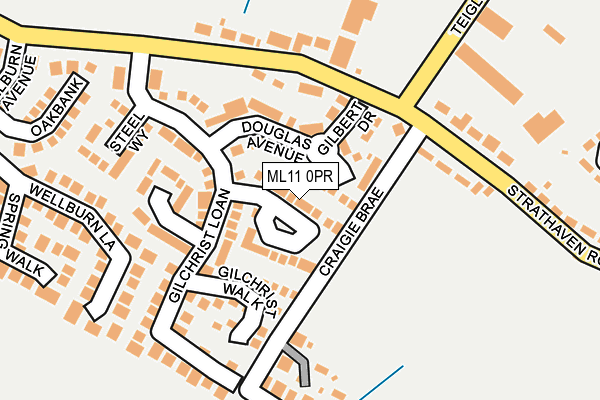 ML11 0PR map - OS OpenMap – Local (Ordnance Survey)