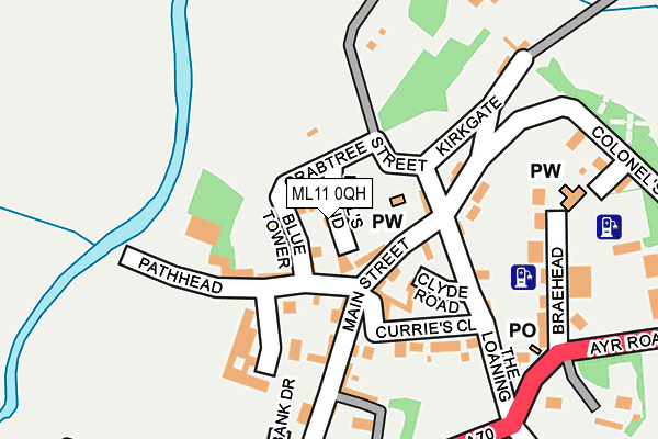ML11 0QH map - OS OpenMap – Local (Ordnance Survey)