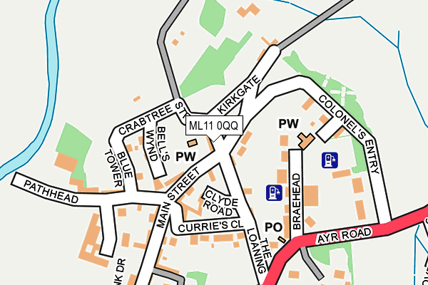 ML11 0QQ map - OS OpenMap – Local (Ordnance Survey)