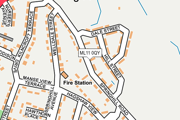 ML11 0QY map - OS OpenMap – Local (Ordnance Survey)