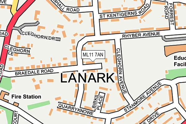 ML11 7AN map - OS OpenMap – Local (Ordnance Survey)