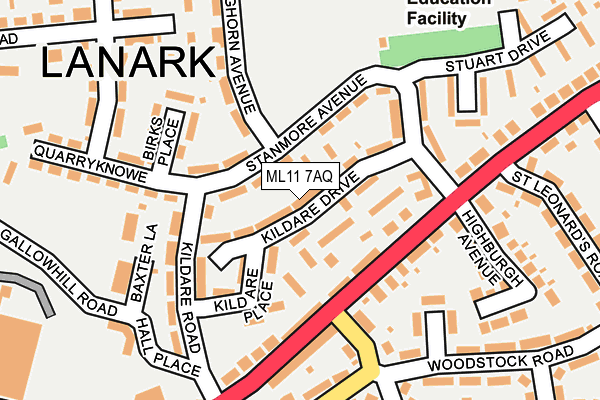 ML11 7AQ map - OS OpenMap – Local (Ordnance Survey)