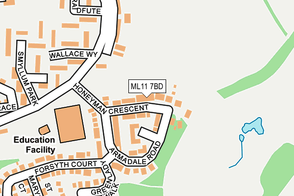ML11 7BD map - OS OpenMap – Local (Ordnance Survey)