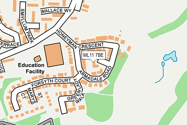 ML11 7BE map - OS OpenMap – Local (Ordnance Survey)