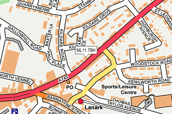 ML11 7BH map - OS OpenMap – Local (Ordnance Survey)