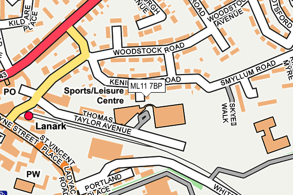 ML11 7BP map - OS OpenMap – Local (Ordnance Survey)