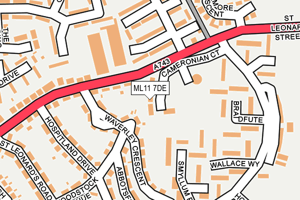 ML11 7DE map - OS OpenMap – Local (Ordnance Survey)