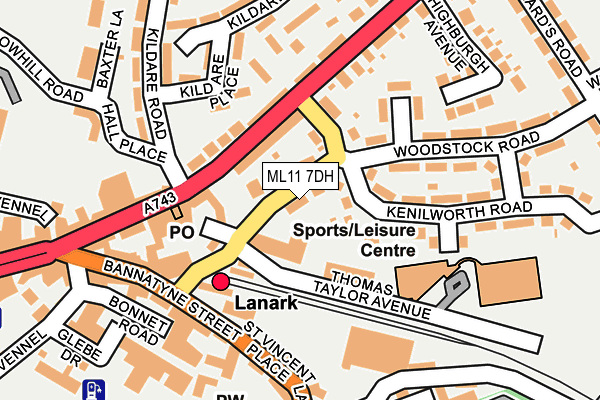 ML11 7DH map - OS OpenMap – Local (Ordnance Survey)