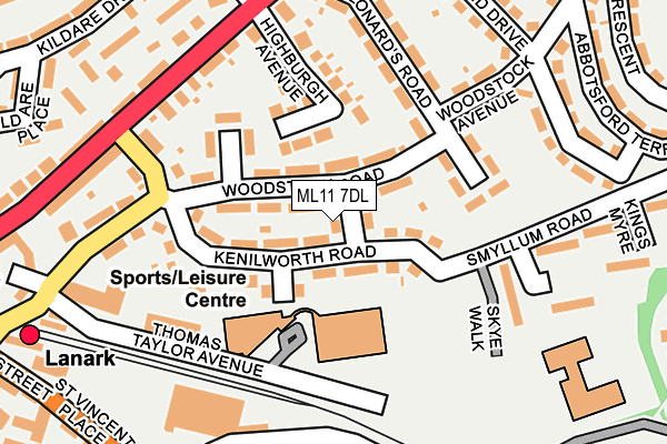 ML11 7DL map - OS OpenMap – Local (Ordnance Survey)