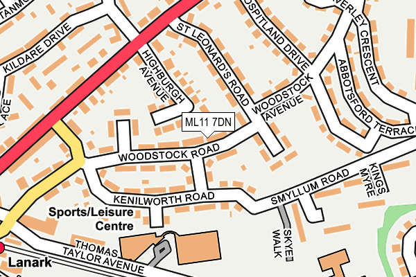 ML11 7DN map - OS OpenMap – Local (Ordnance Survey)
