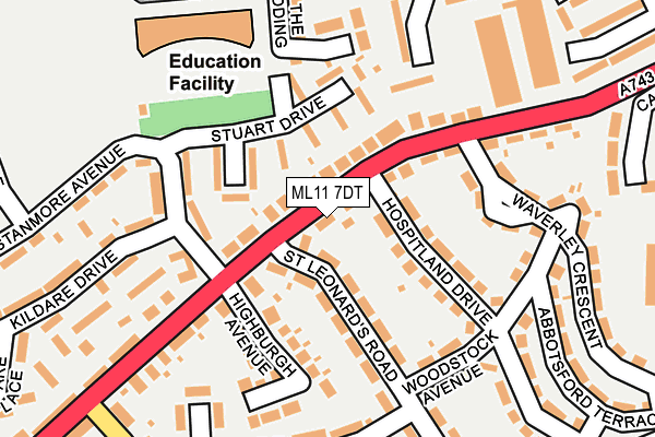 ML11 7DT map - OS OpenMap – Local (Ordnance Survey)