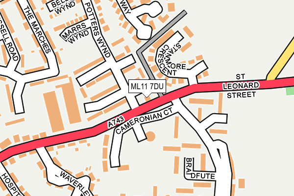 ML11 7DU map - OS OpenMap – Local (Ordnance Survey)