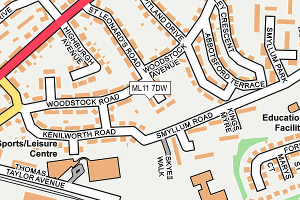ML11 7DW map - OS OpenMap – Local (Ordnance Survey)