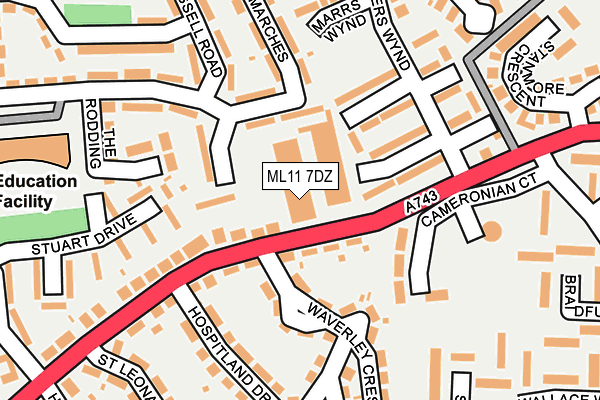 ML11 7DZ map - OS OpenMap – Local (Ordnance Survey)