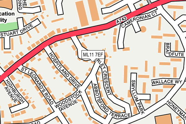 ML11 7EF map - OS OpenMap – Local (Ordnance Survey)