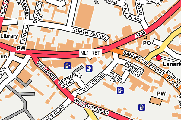 ML11 7ET map - OS OpenMap – Local (Ordnance Survey)