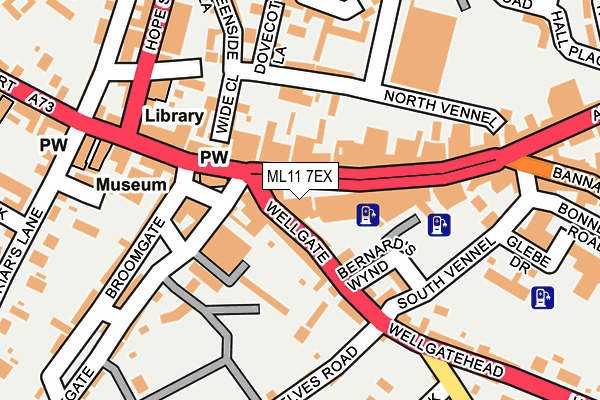 ML11 7EX map - OS OpenMap – Local (Ordnance Survey)