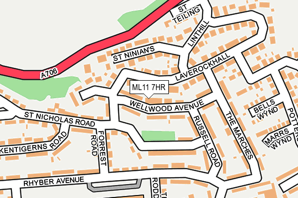 ML11 7HR map - OS OpenMap – Local (Ordnance Survey)