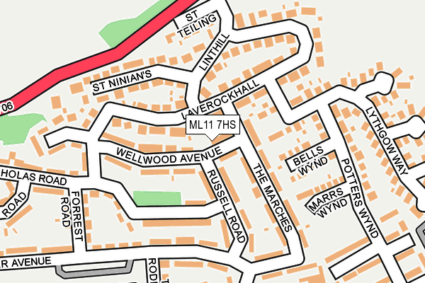 ML11 7HS map - OS OpenMap – Local (Ordnance Survey)