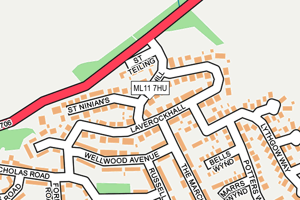 ML11 7HU map - OS OpenMap – Local (Ordnance Survey)
