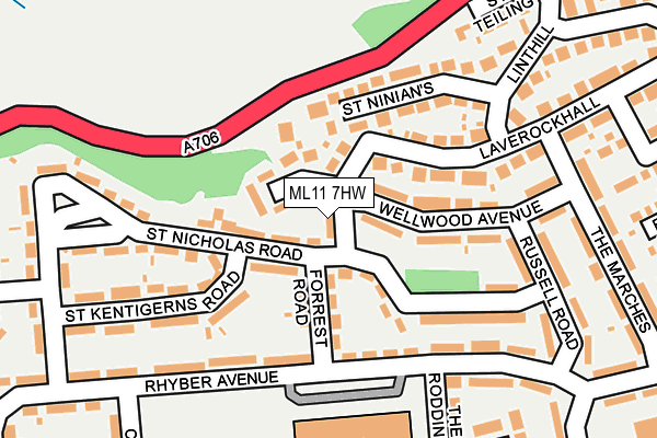 ML11 7HW map - OS OpenMap – Local (Ordnance Survey)