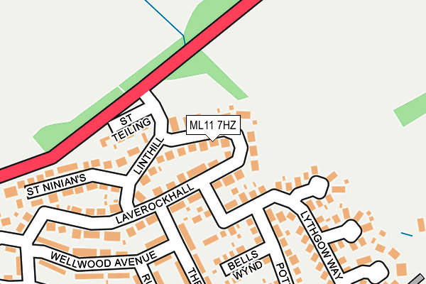 ML11 7HZ map - OS OpenMap – Local (Ordnance Survey)