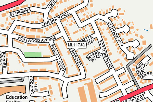 ML11 7JQ map - OS OpenMap – Local (Ordnance Survey)
