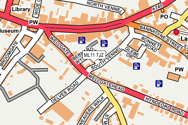 ML11 7JZ map - OS OpenMap – Local (Ordnance Survey)