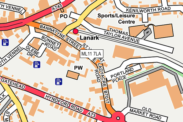 ML11 7LA map - OS OpenMap – Local (Ordnance Survey)