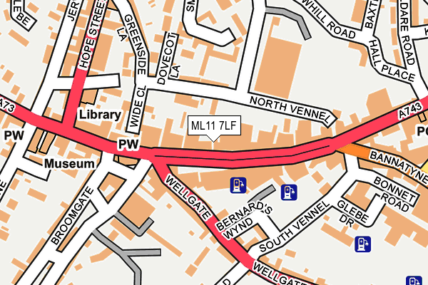 ML11 7LF map - OS OpenMap – Local (Ordnance Survey)