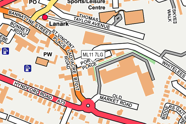 ML11 7LG map - OS OpenMap – Local (Ordnance Survey)