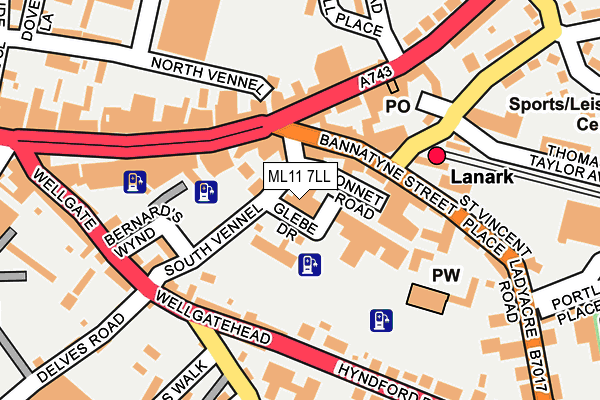 ML11 7LL map - OS OpenMap – Local (Ordnance Survey)