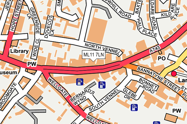 ML11 7LN map - OS OpenMap – Local (Ordnance Survey)