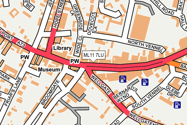 ML11 7LU map - OS OpenMap – Local (Ordnance Survey)