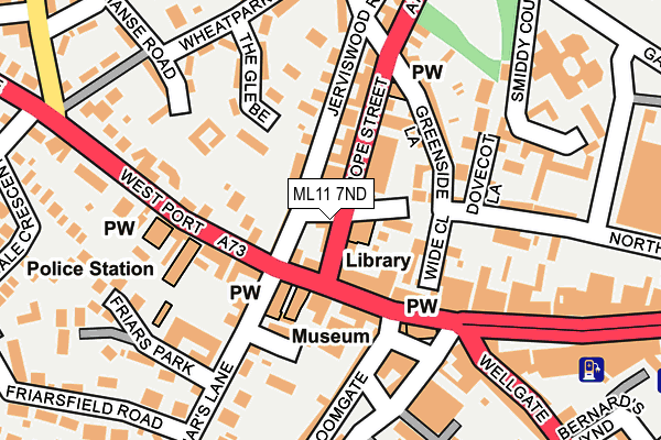 ML11 7ND map - OS OpenMap – Local (Ordnance Survey)