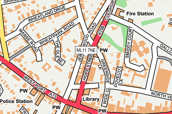 ML11 7NE map - OS OpenMap – Local (Ordnance Survey)