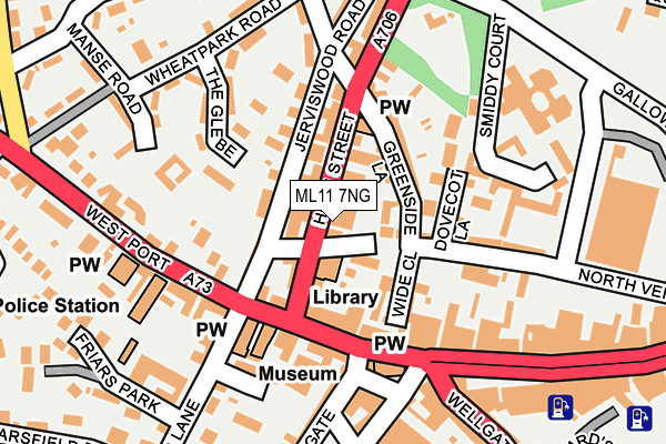 ML11 7NG map - OS OpenMap – Local (Ordnance Survey)